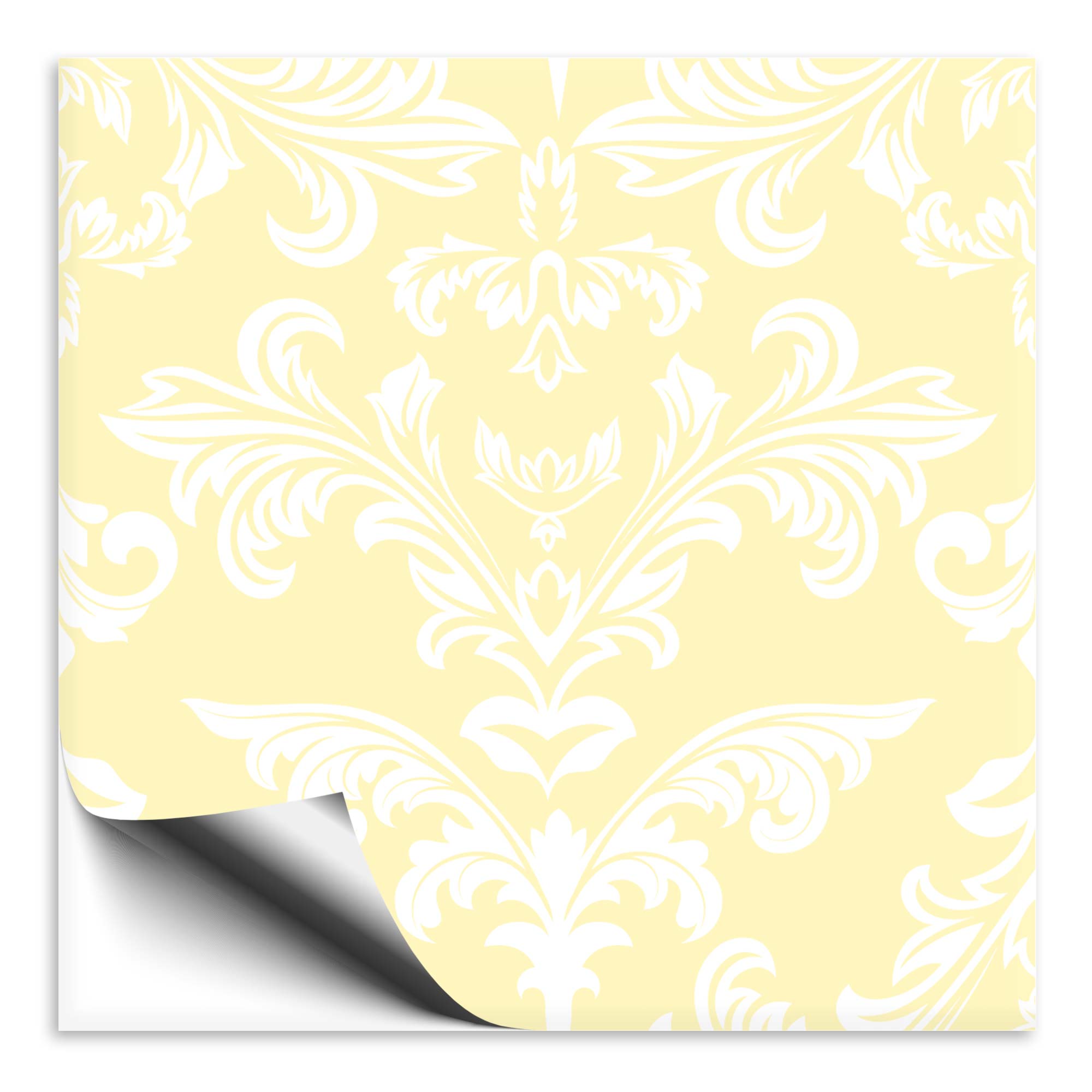 Fliesenaufkleber Ornament gelb