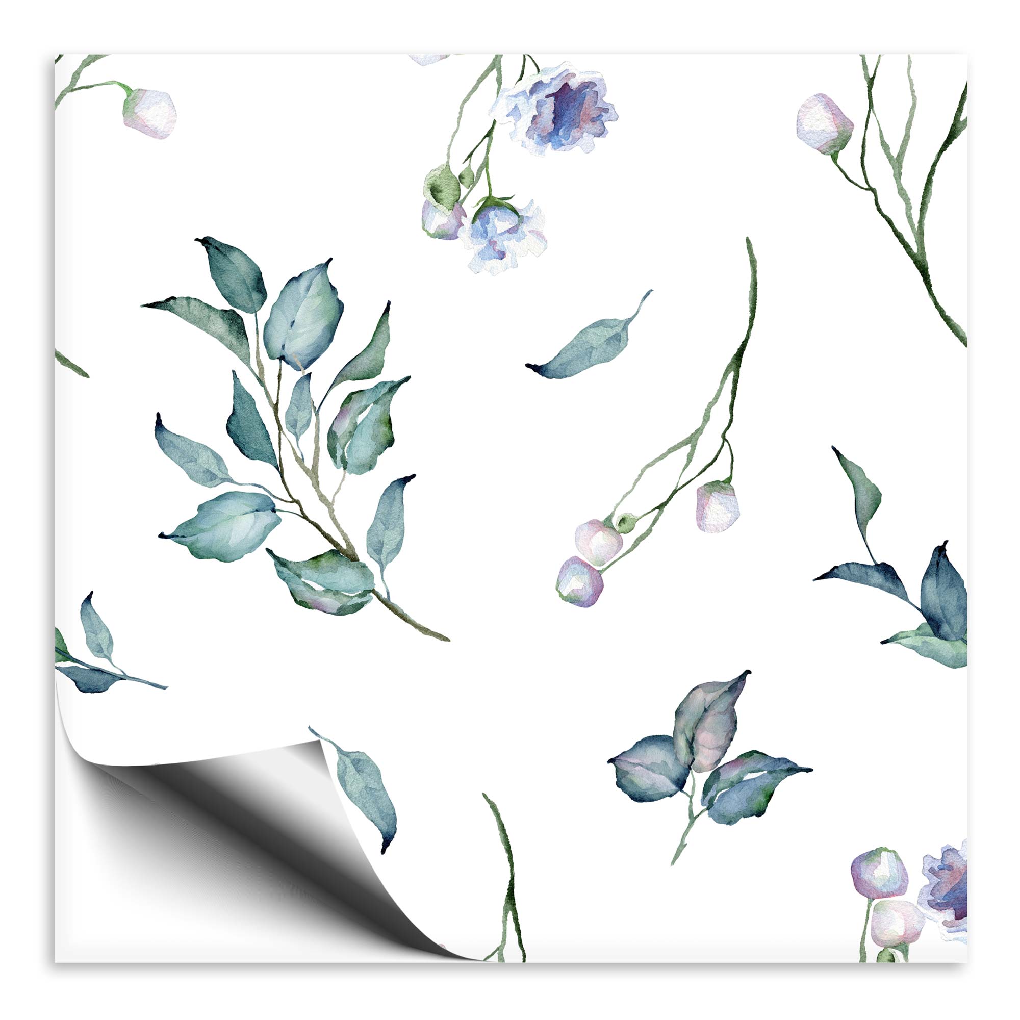 Fliesenaufkleber Wildblume grün