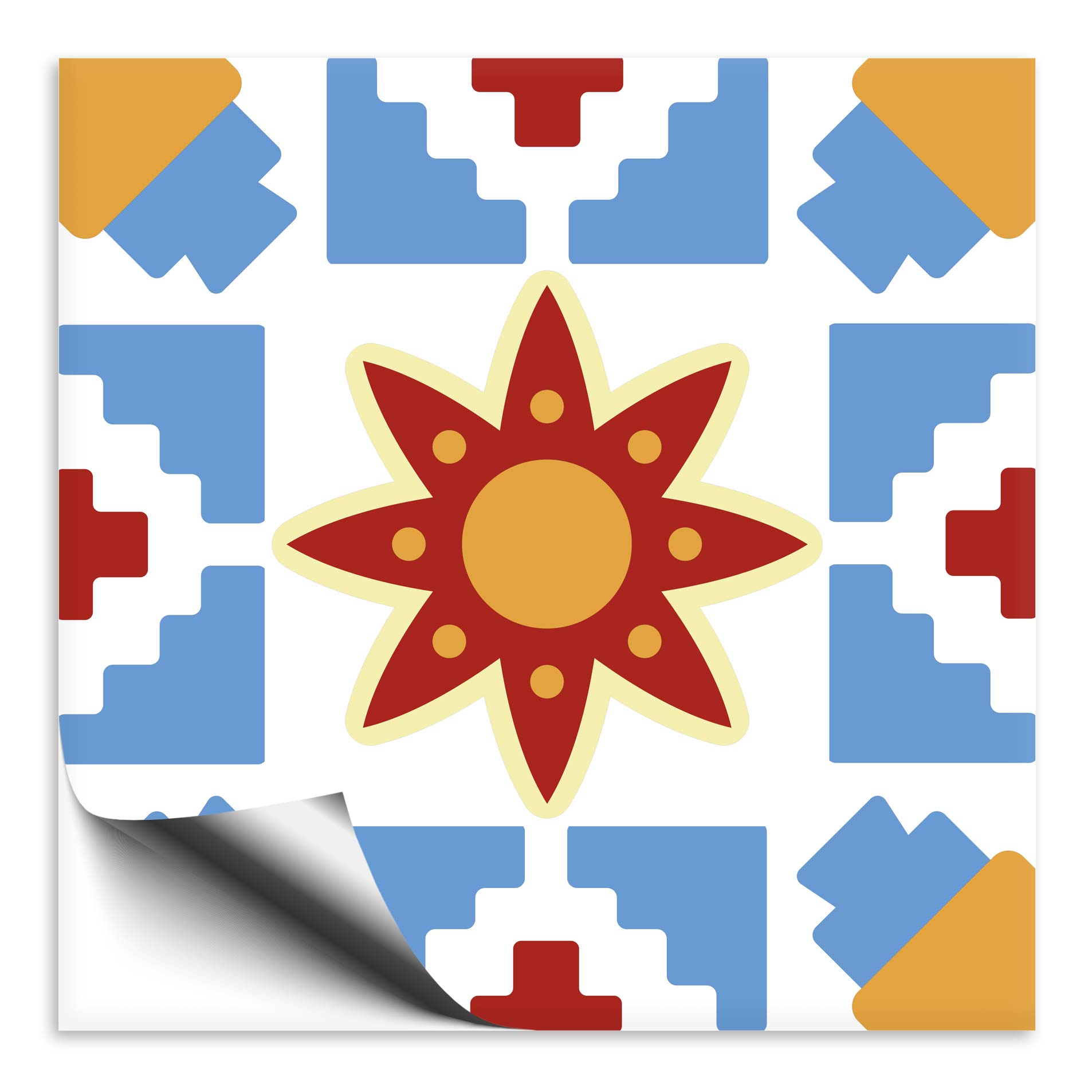Fliesenaufkleber mediterran 12- Portugiesisch-spanische Fliesenfolien
