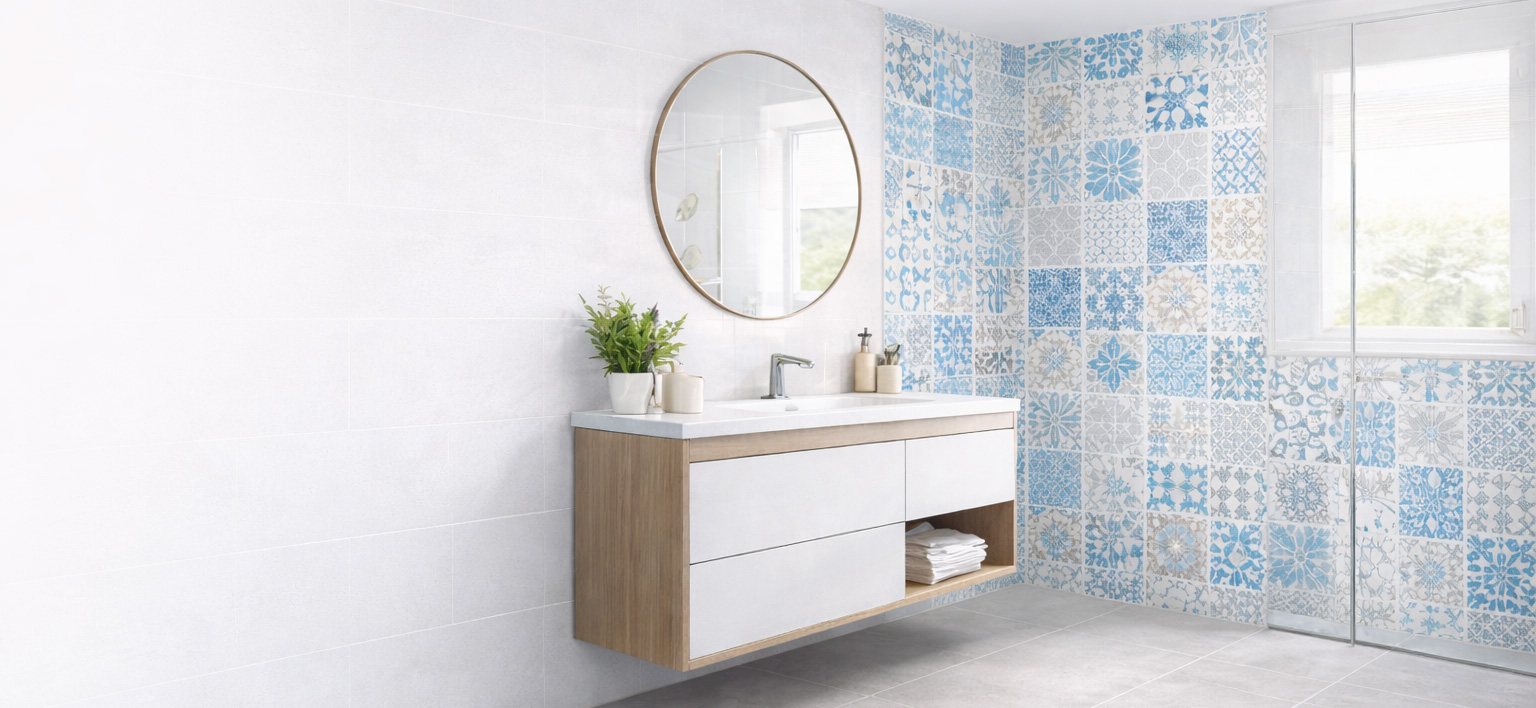 Fliesenaufkleber in verschiedenen Farben für Bad und Küche