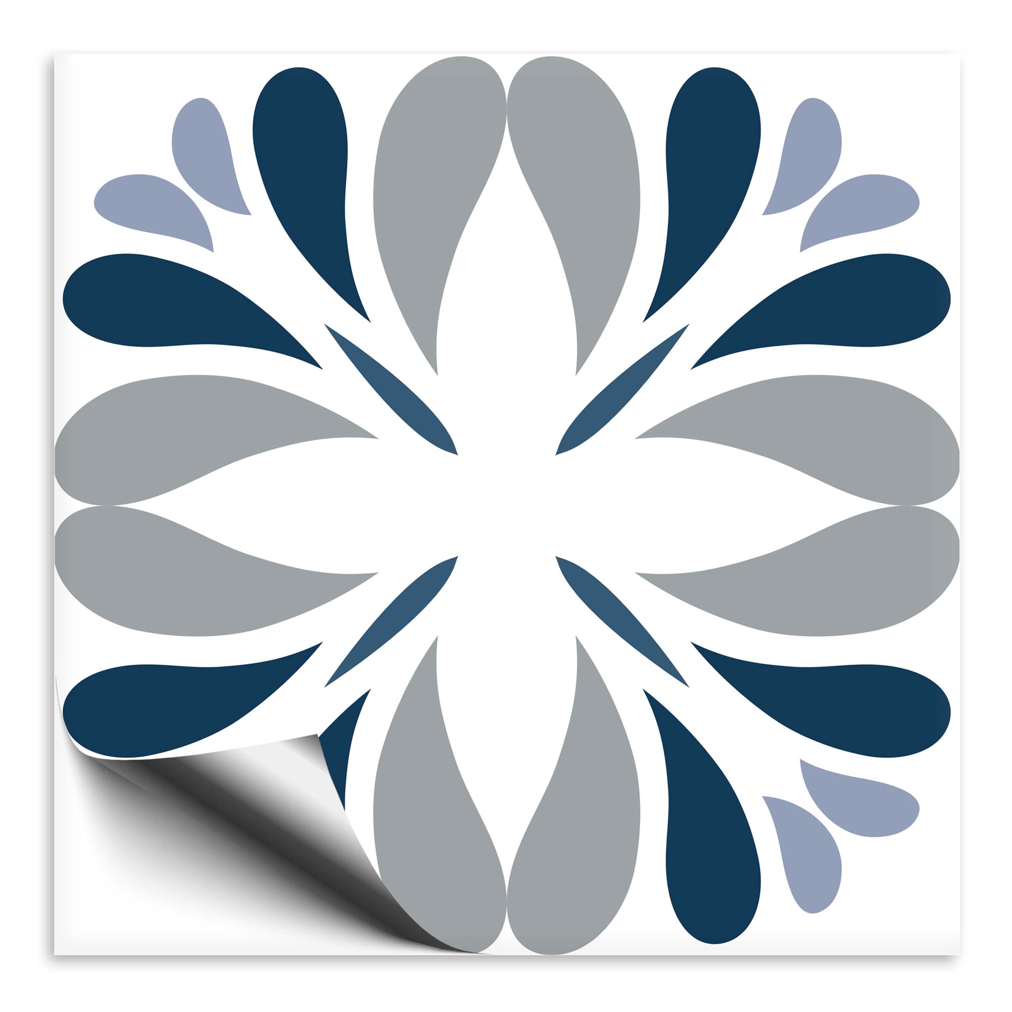 Fliesenaufkleber Marokko Ornament blau 40