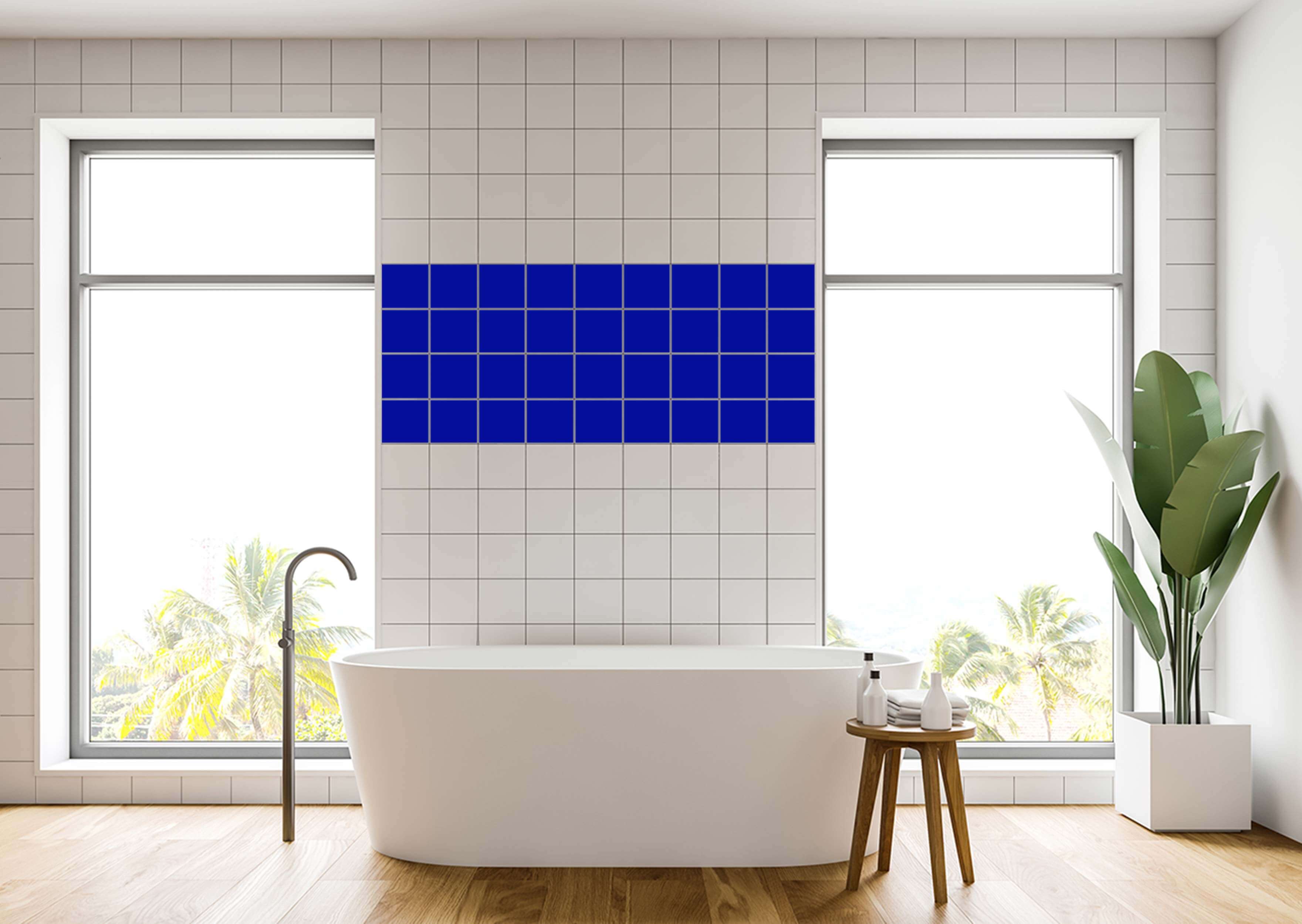 Fliesenfolie Klebefolie brilliantblau