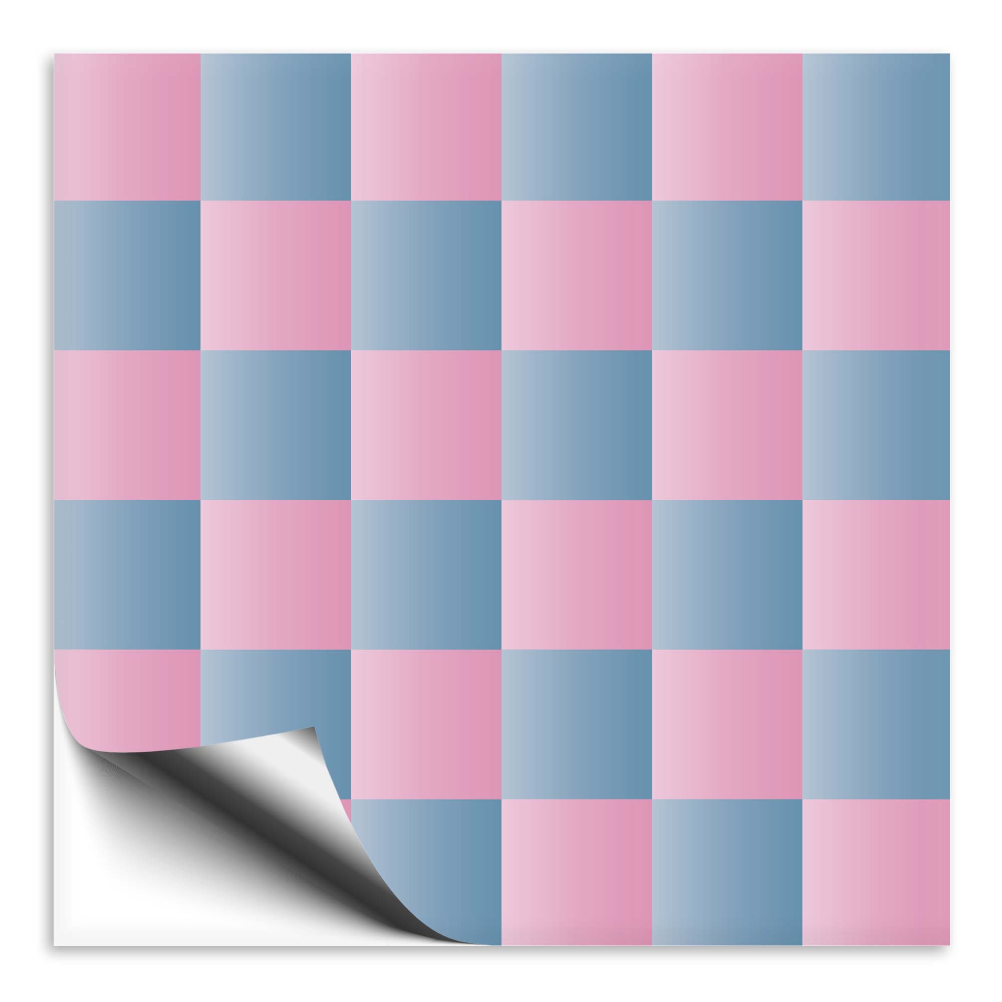 Fliesenaufkleber rosa/blau Mosaik