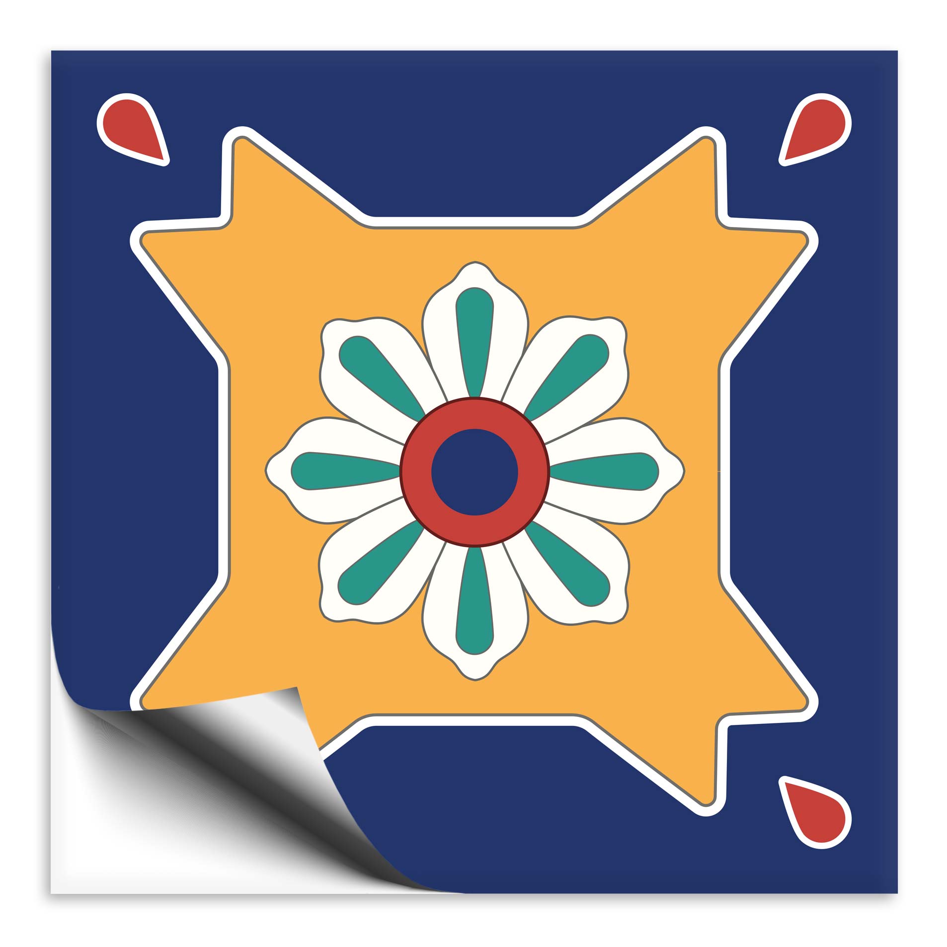 Fliesenaufkleber mediterran 19- Portugiesisch-spanische Fliesenfolien