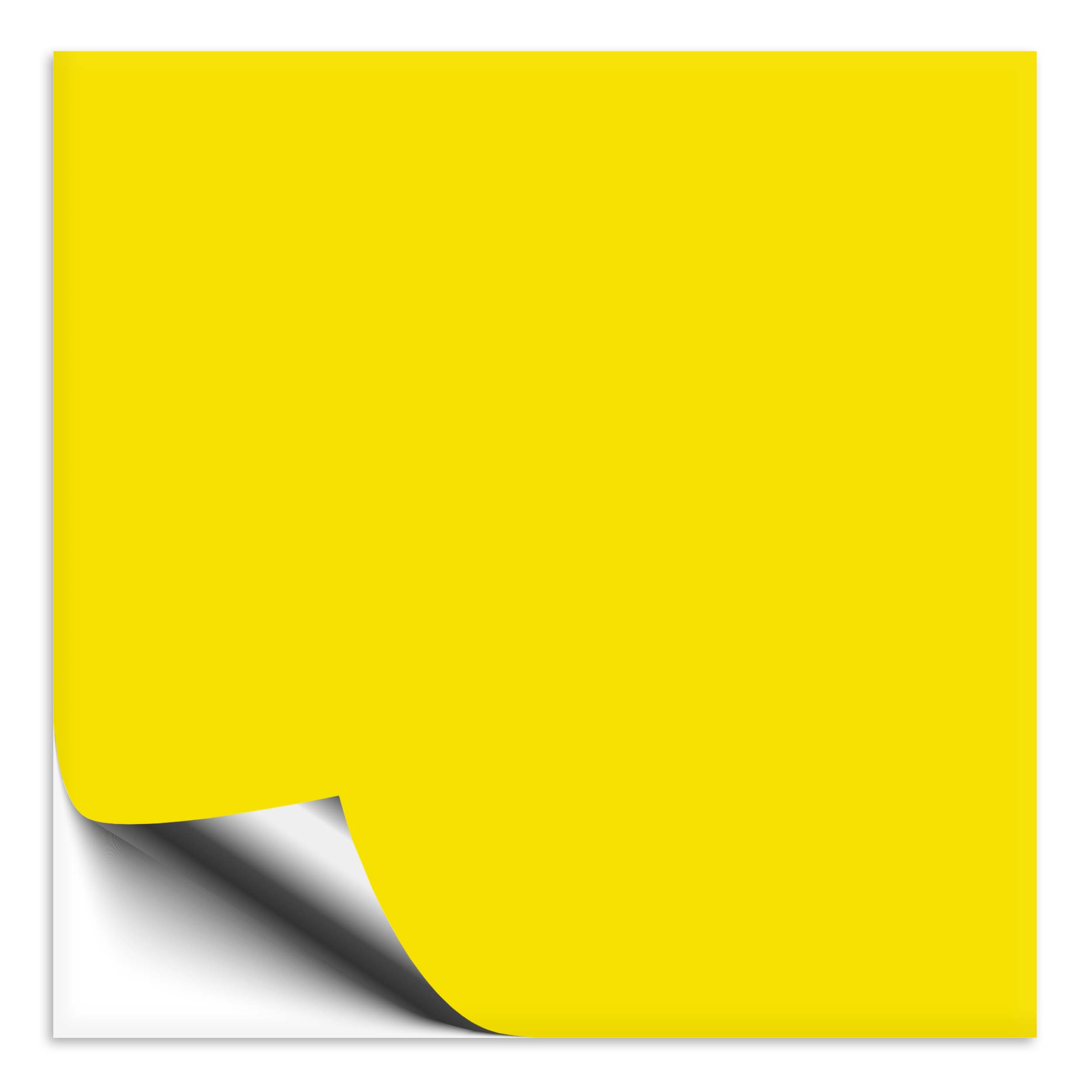 Fliesenaufkleber 10x10 cm schwefelgelb