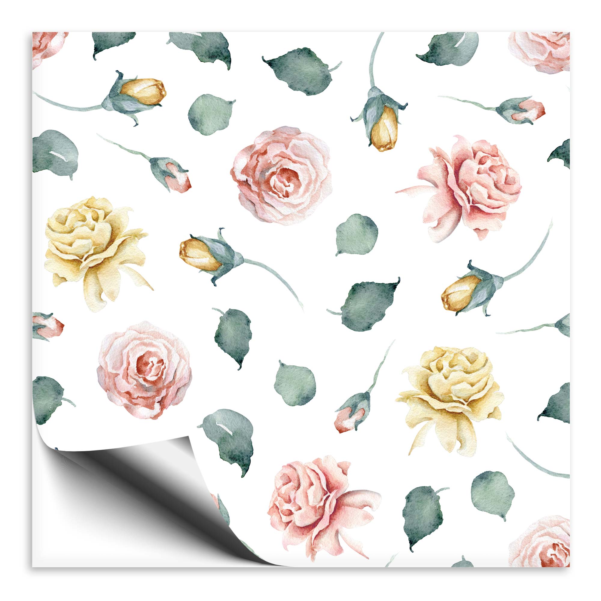 Fliesenaufkleber Rose bunt