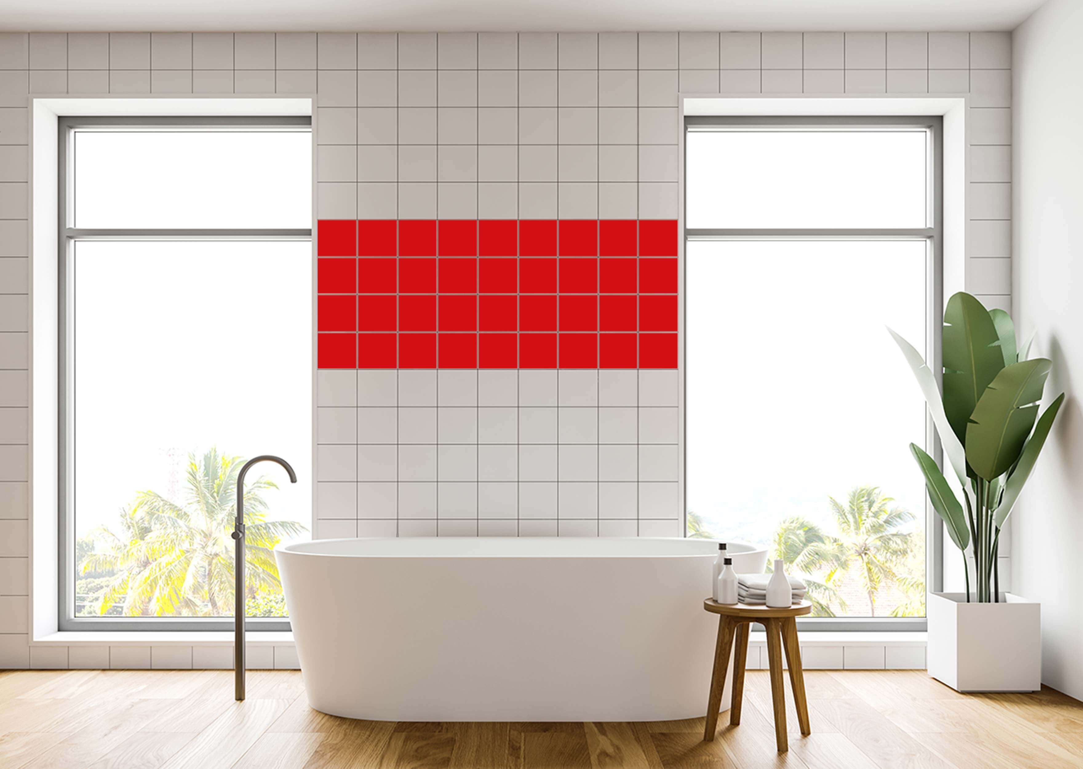 Fliesenfolie Klebefolie rot