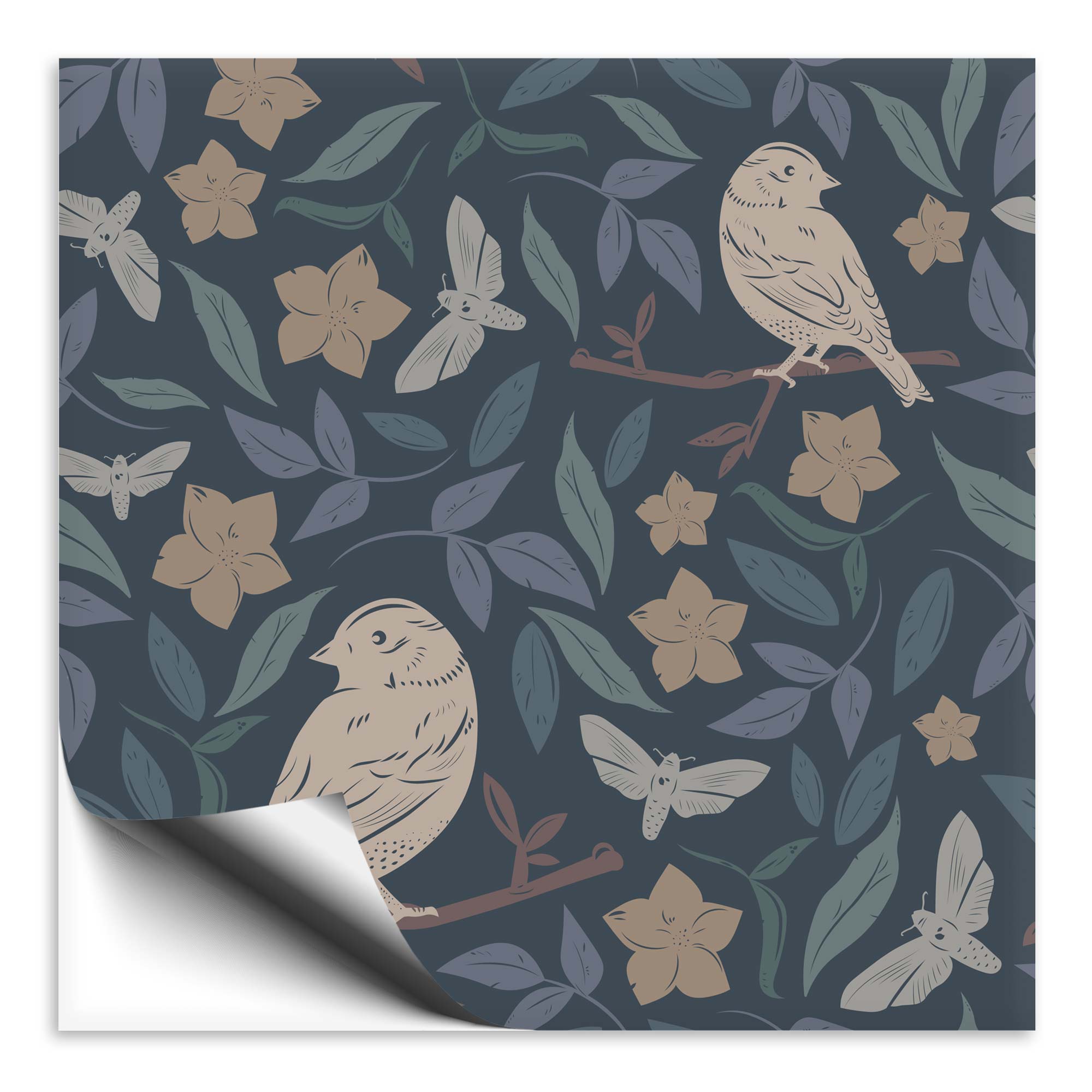 Fliesenaufkleber Vogel blau