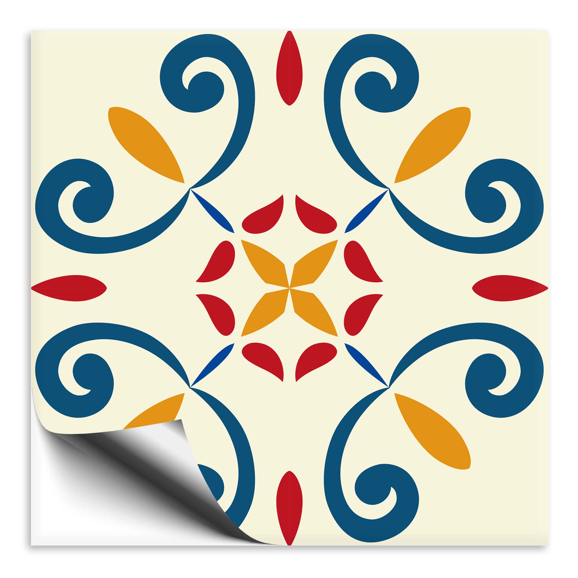 Fliesenaufkleber Marokko Ornament bunt 7