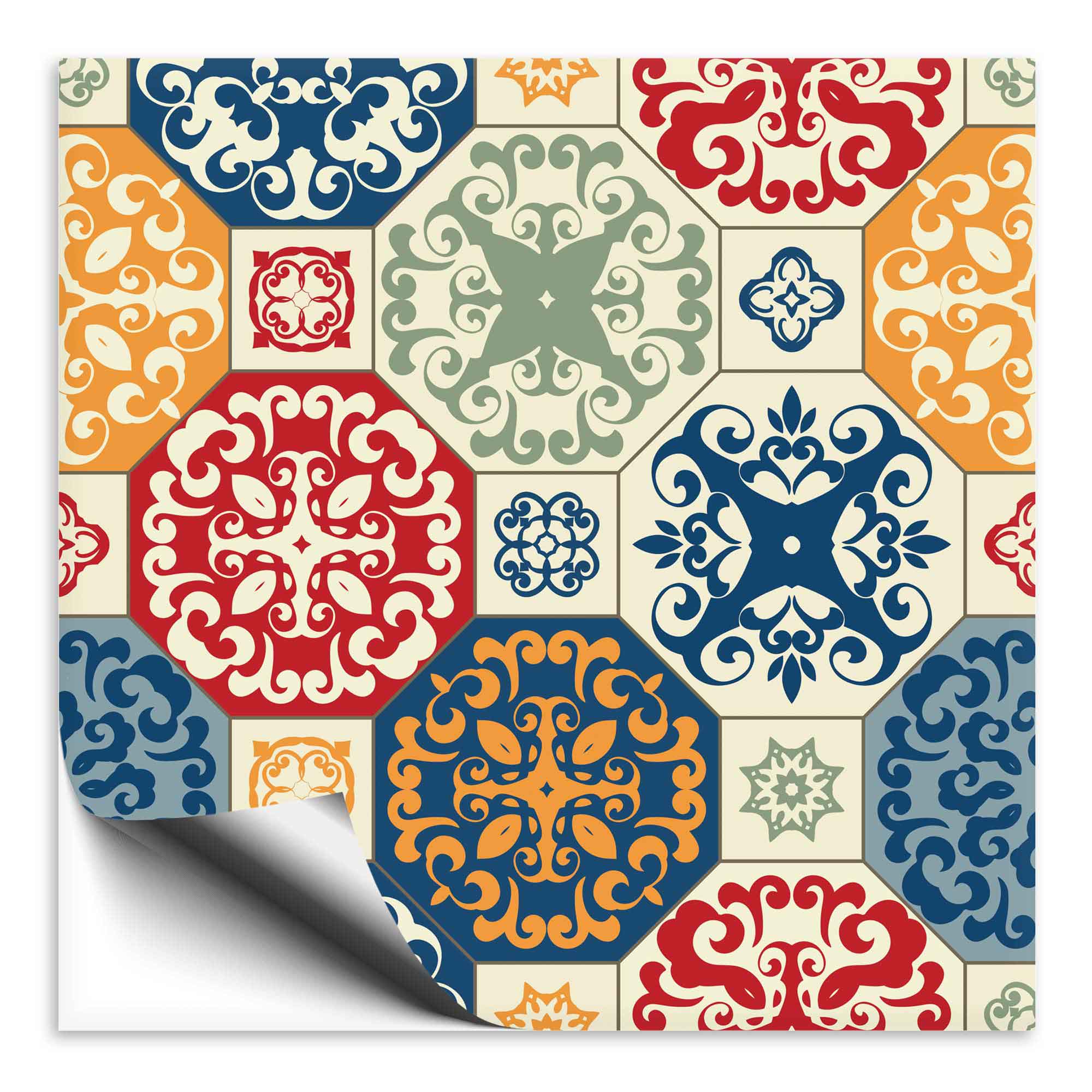 fliesenaufkleber-marokko-ornament-bunt-36 Fliesenaufkleber Marokko Ornament bunt 36