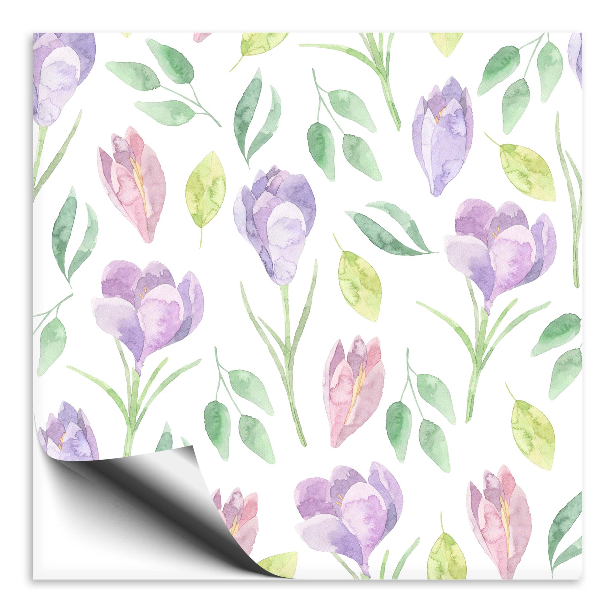 Fliesenaufkleber Blumen wasserfarben