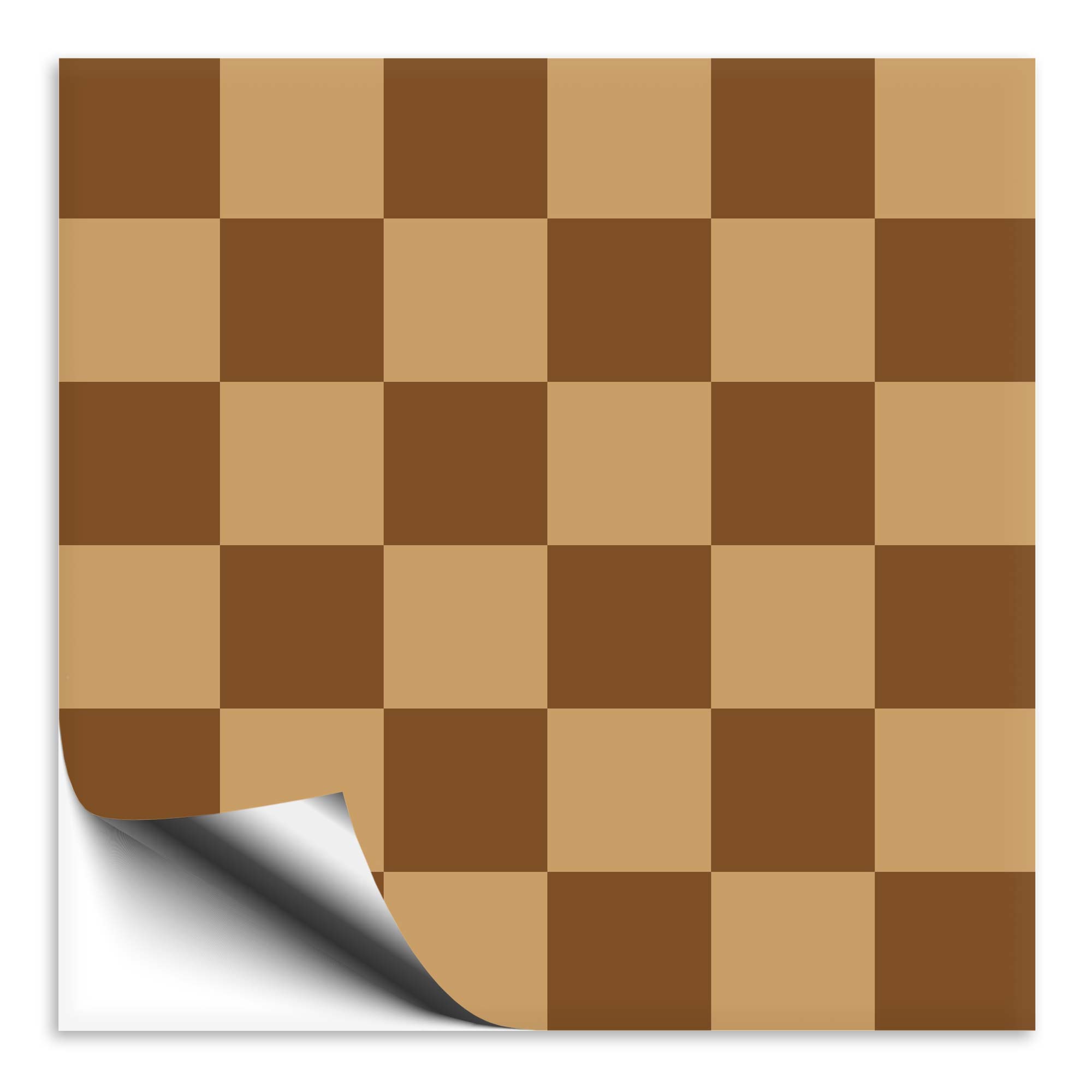 Fliesenaufkleber Mosaik braun/dunkelbraun