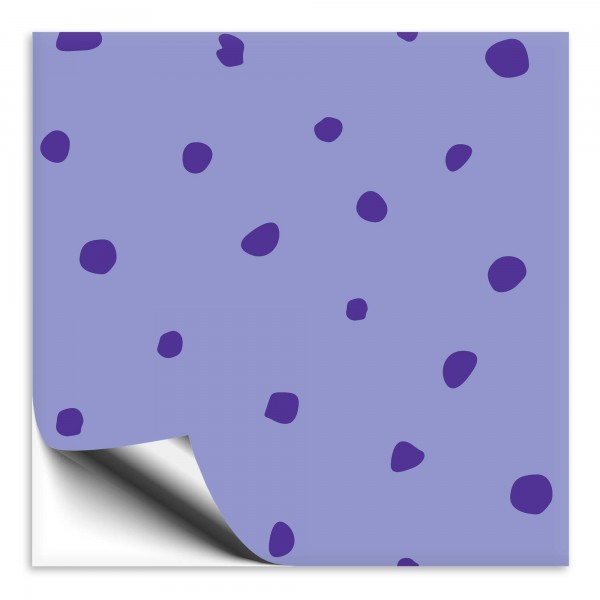 Fliesenaufkleber Punkte violett