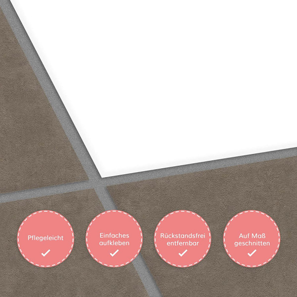 Einfarbige Fliesenaufkleber für die Dusche