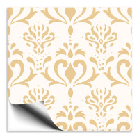 Fliesenfolie Ornamente beige – selbstklebende Fliesenaufkleber dekorativ